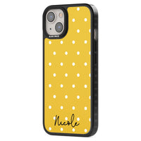 Personalised Yellow Polka Dot