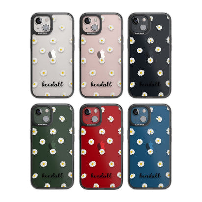 Personalised White Daisies & Cursive