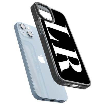 Lettres blanches et noires personnalisées