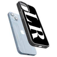 Lettres blanches et noires personnalisées