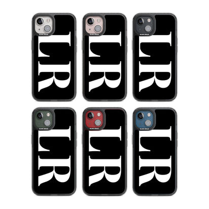 Lettres blanches et noires personnalisées