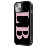 Lettres personnalisées roses et noires vertes