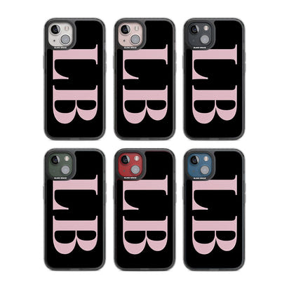 Lettres personnalisées roses et noires vertes