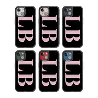 Lettres personnalisées roses et noires vertes