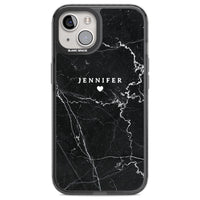 Personalised Black Marble