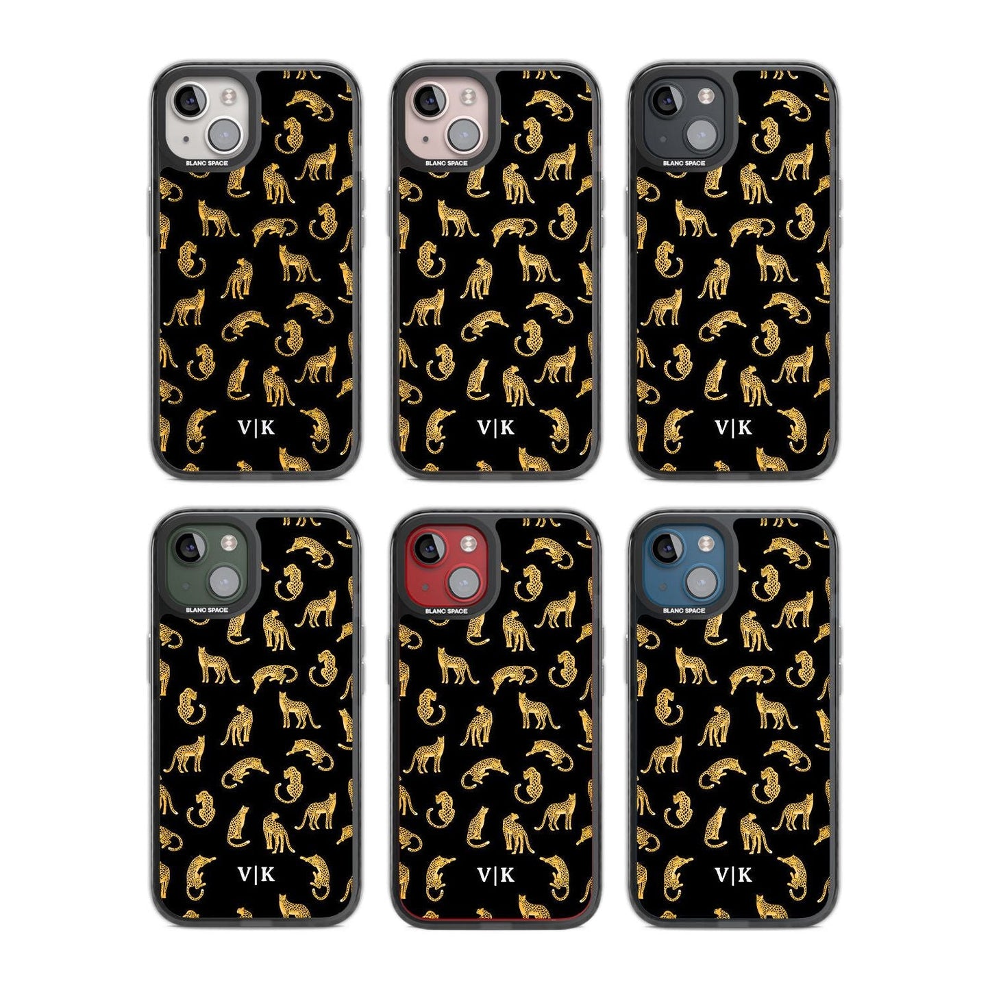 Personalised Gold Cheetah Pattern