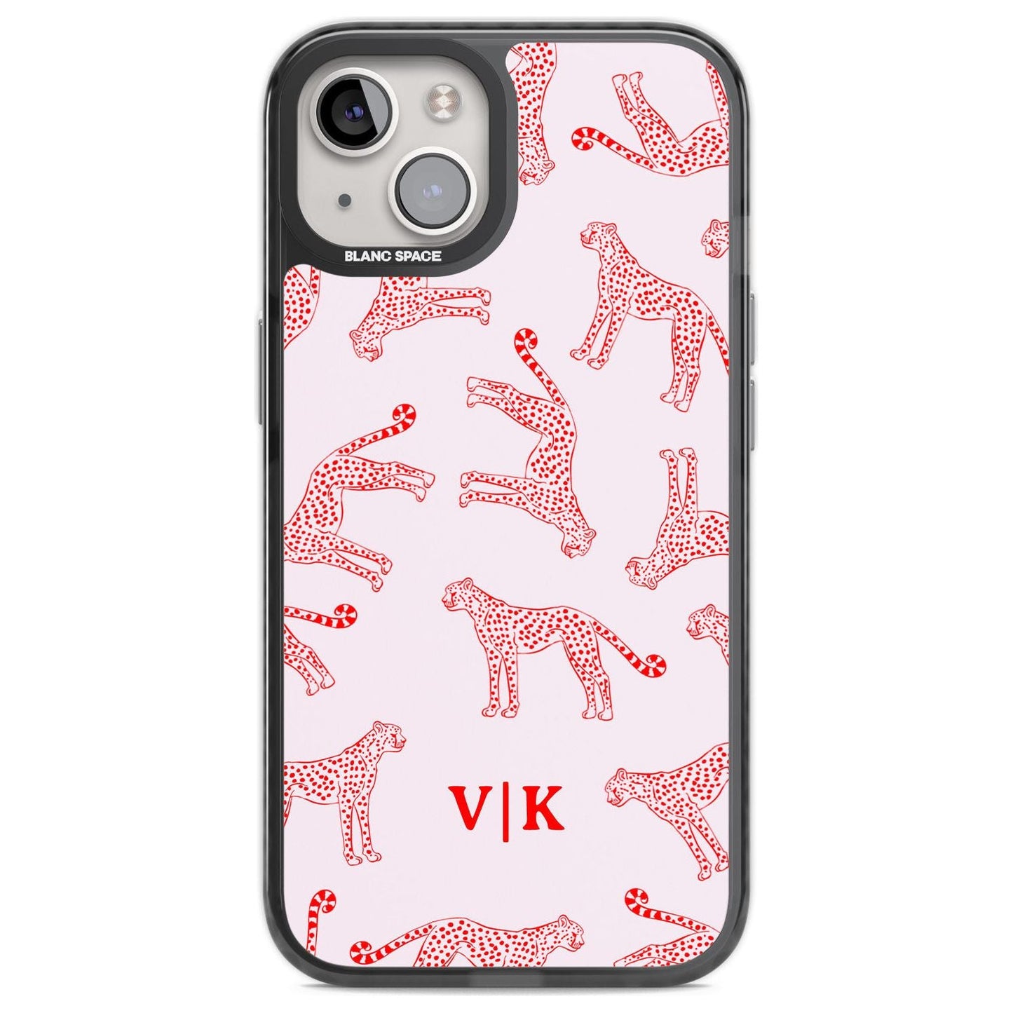 Guépard rouge et rose personnalisé