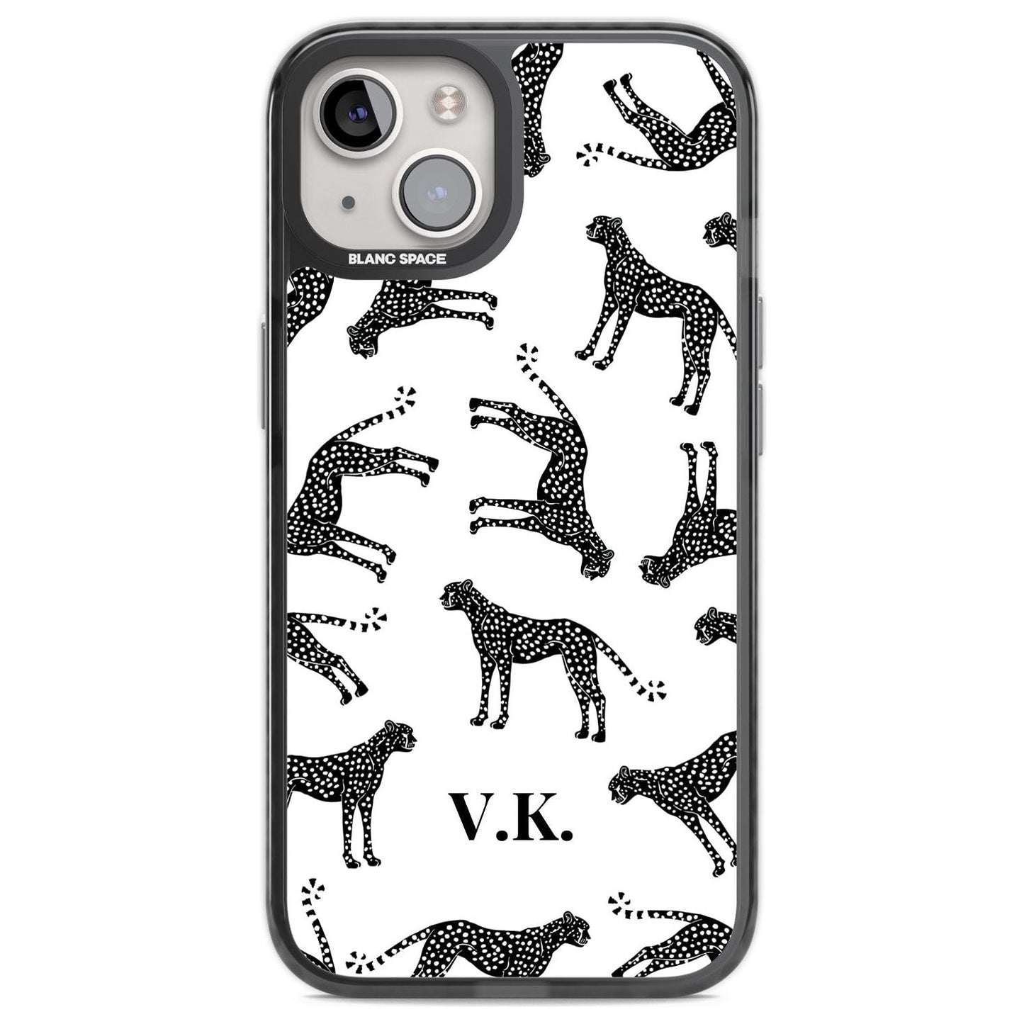 Personalised Black & White Cheetah Pattern