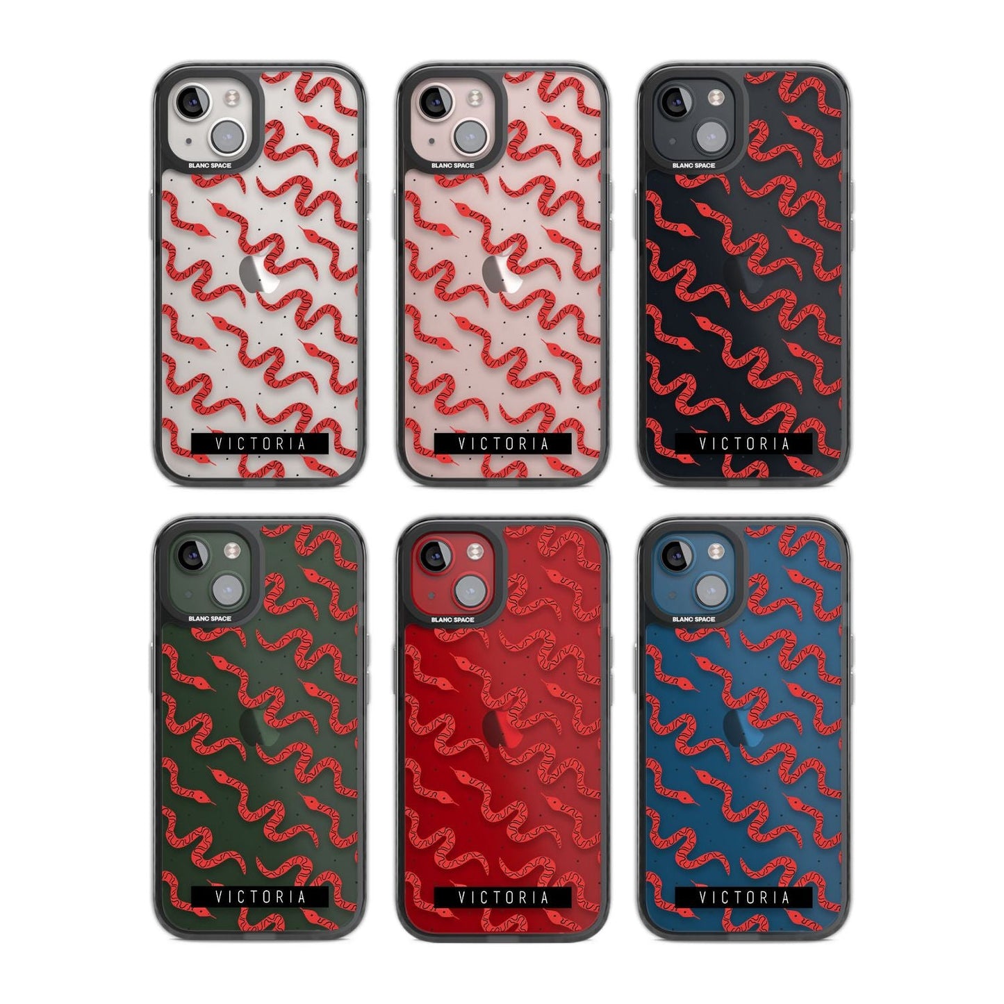 Personalised Red Snake Pattern