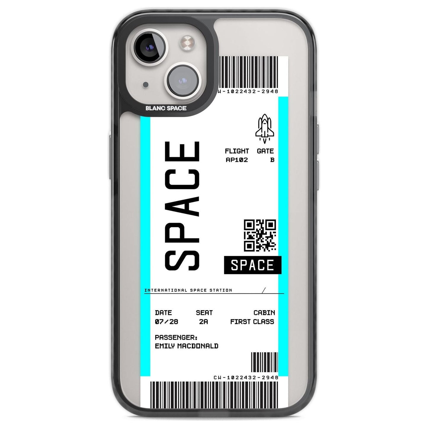 Personalised Space Travel Ticket