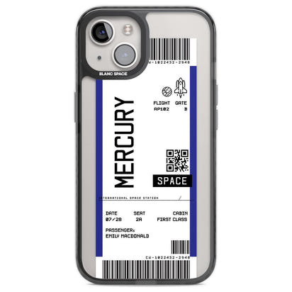 Personalised Mercury Travel Ticket