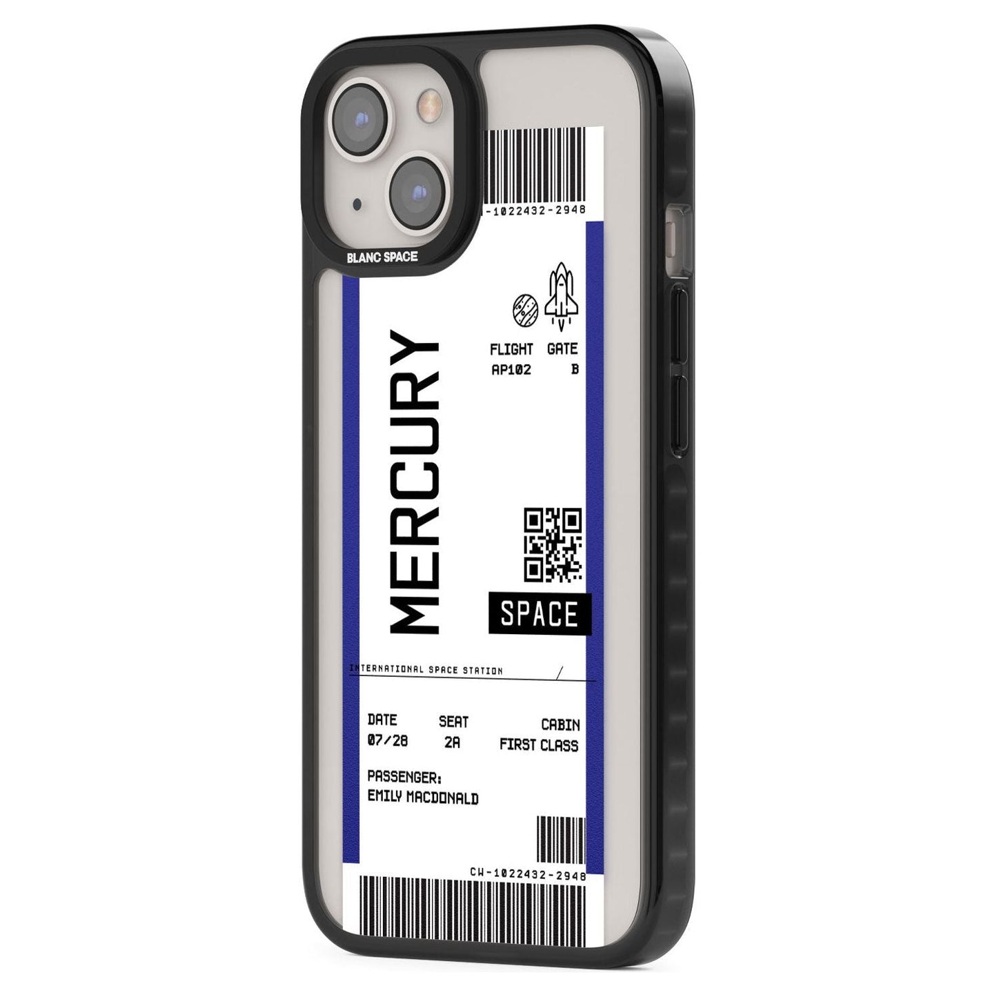 Personalised Mercury Travel Ticket