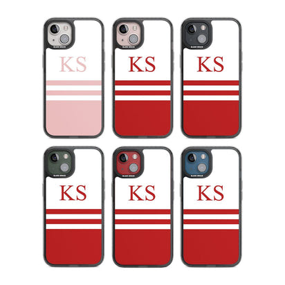 Personalised Pink Stripes & Initials