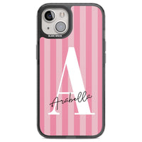 Personalised Pink Stripes Initial