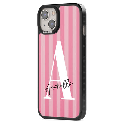 Personalised Pink Stripes Initial