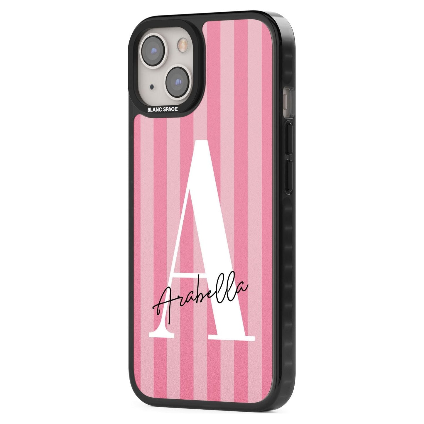 Personalised Pink Stripes Initial