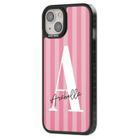 Personalised Pink Stripes Initial