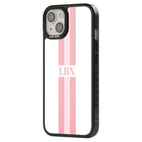 Personalised Minimal Pink Stripe