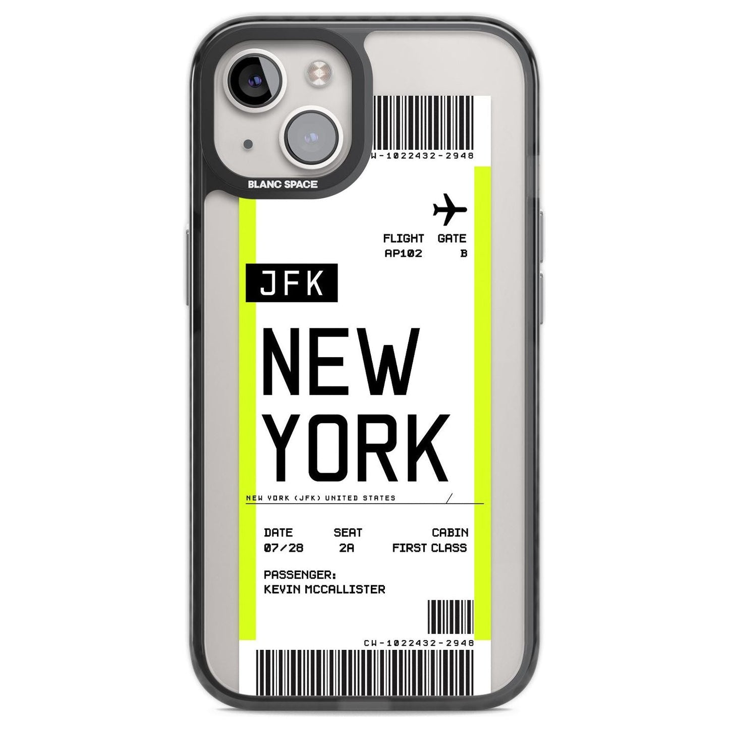 Personalised New York Boarding Pass