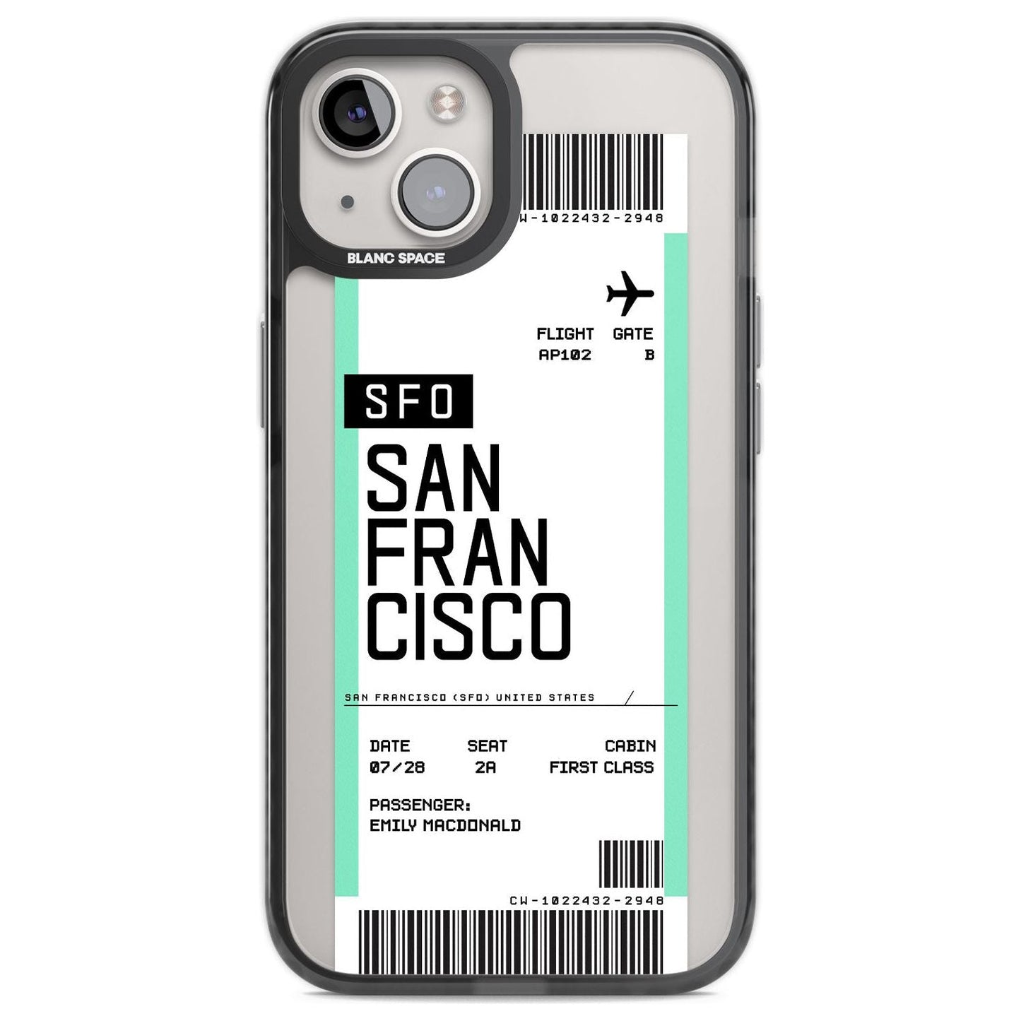 Personalised San Francisco Boarding Pass