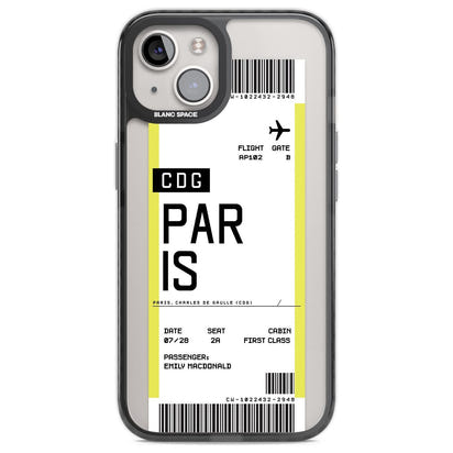 Personalised Paris Boarding Pass