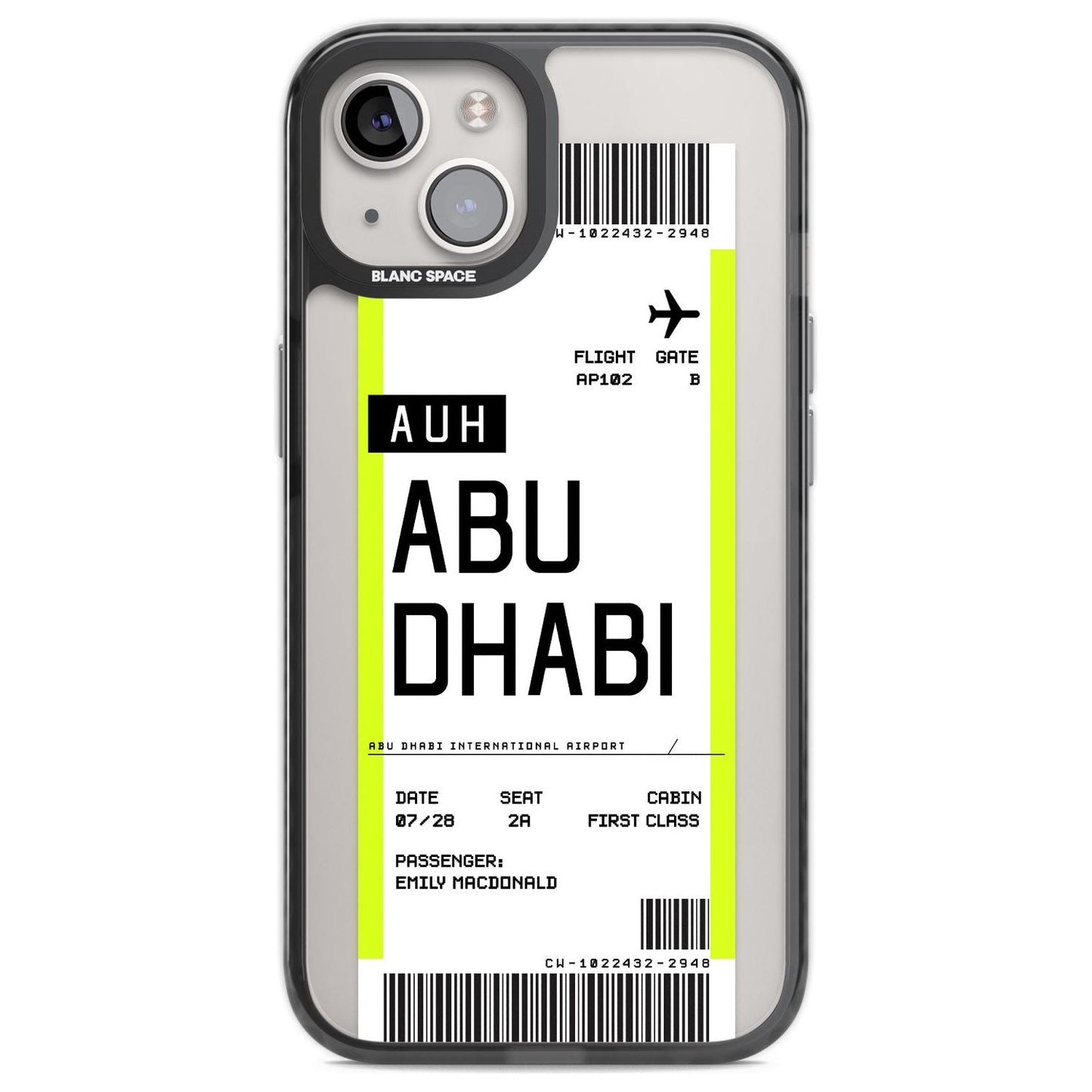 Personalised Abu Dhabi Boarding Pass