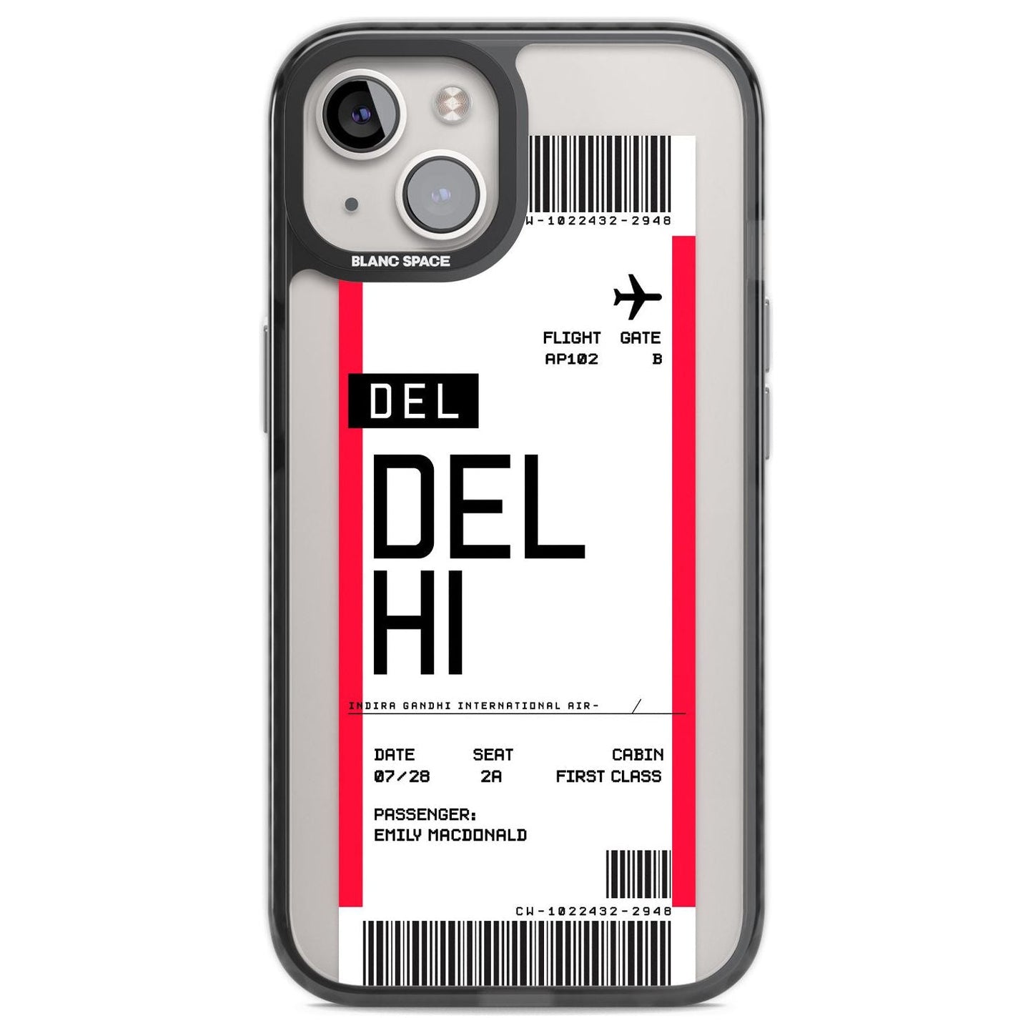 Personalised Delhi Boarding Pass