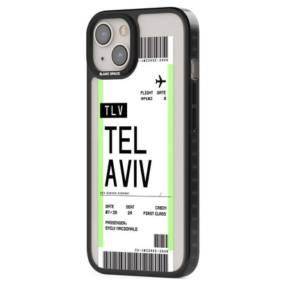 Personalisierte Bordkarte für Tel Aviv