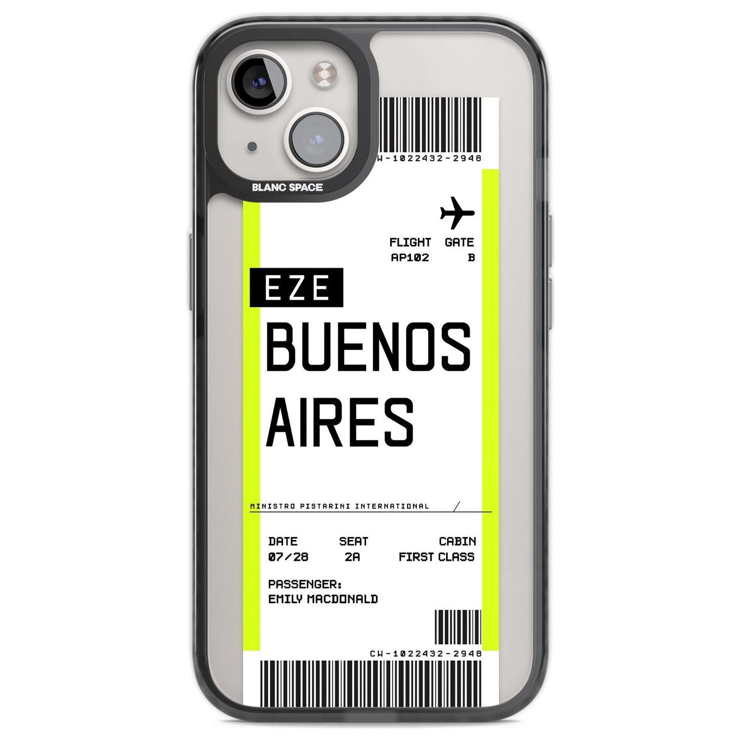 Personalised Buenos Aires Boarding Pass