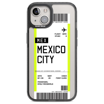Carte d'embarquement personnalisée pour Mexico
