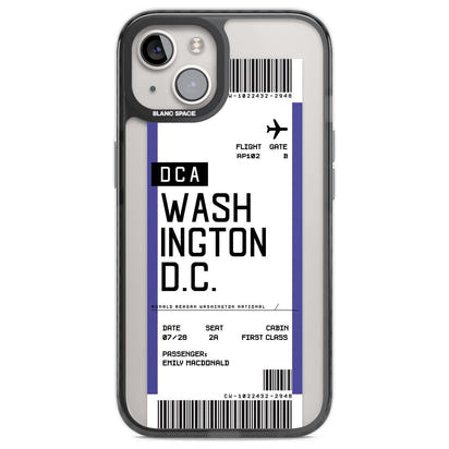 Personalised Washington D.C. Boarding Pass
