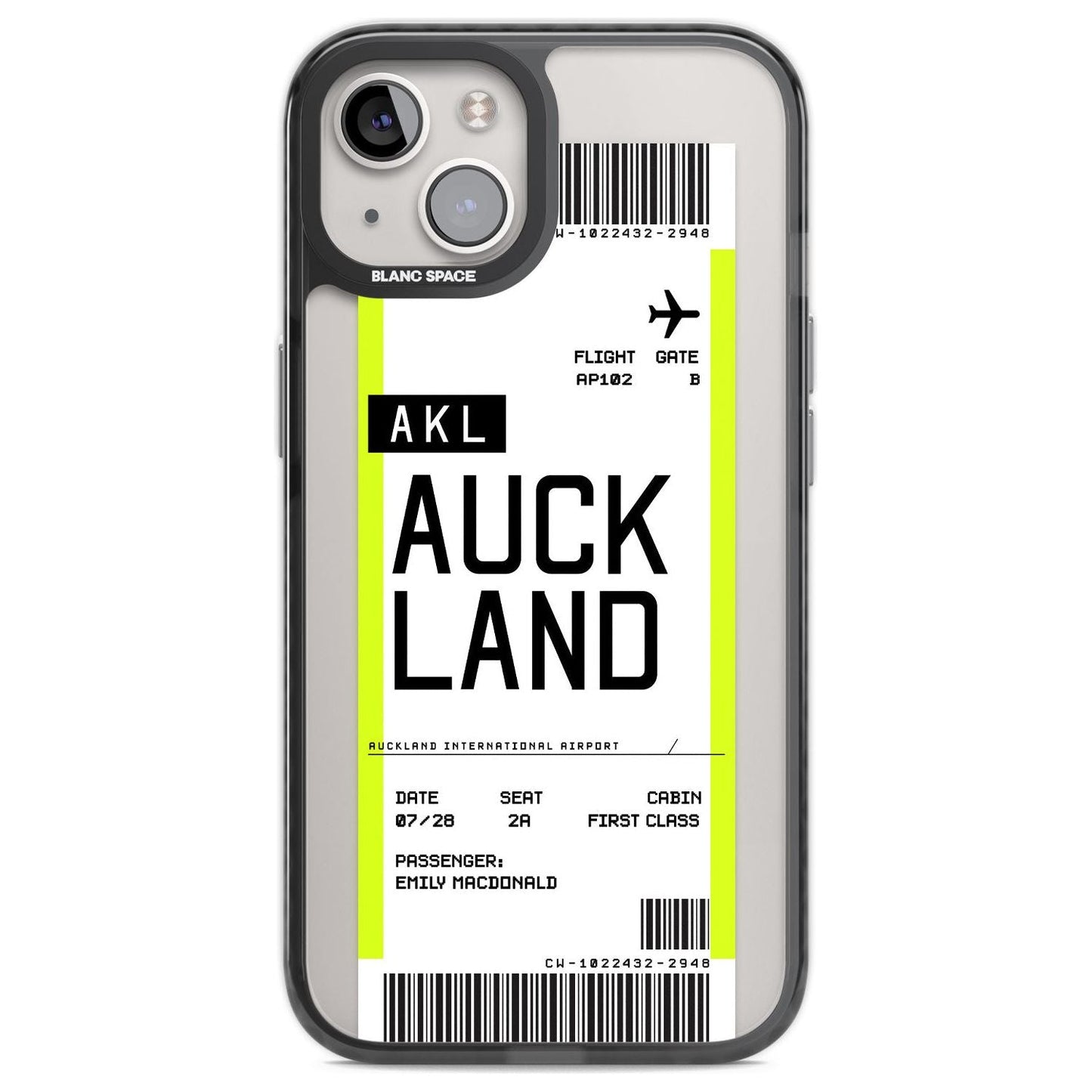 Personalised Auckland Boarding Pass