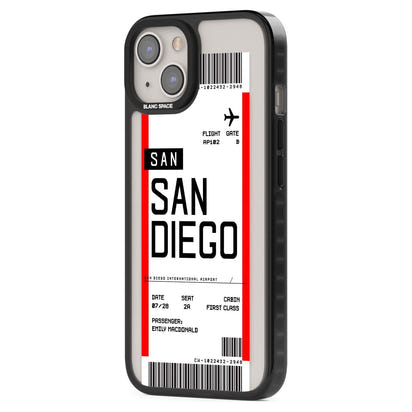 Personalised San Diego Boarding Pass
