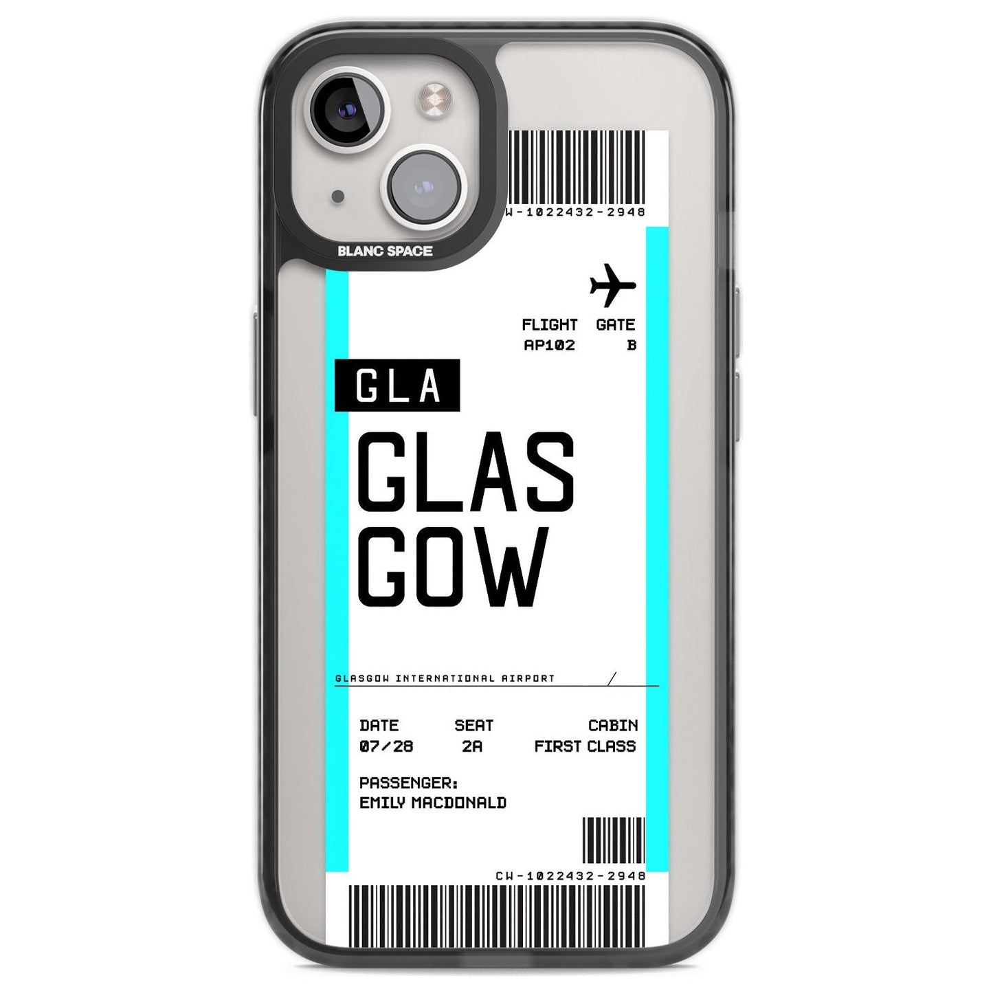 Personalised Glasgow Boarding Pass