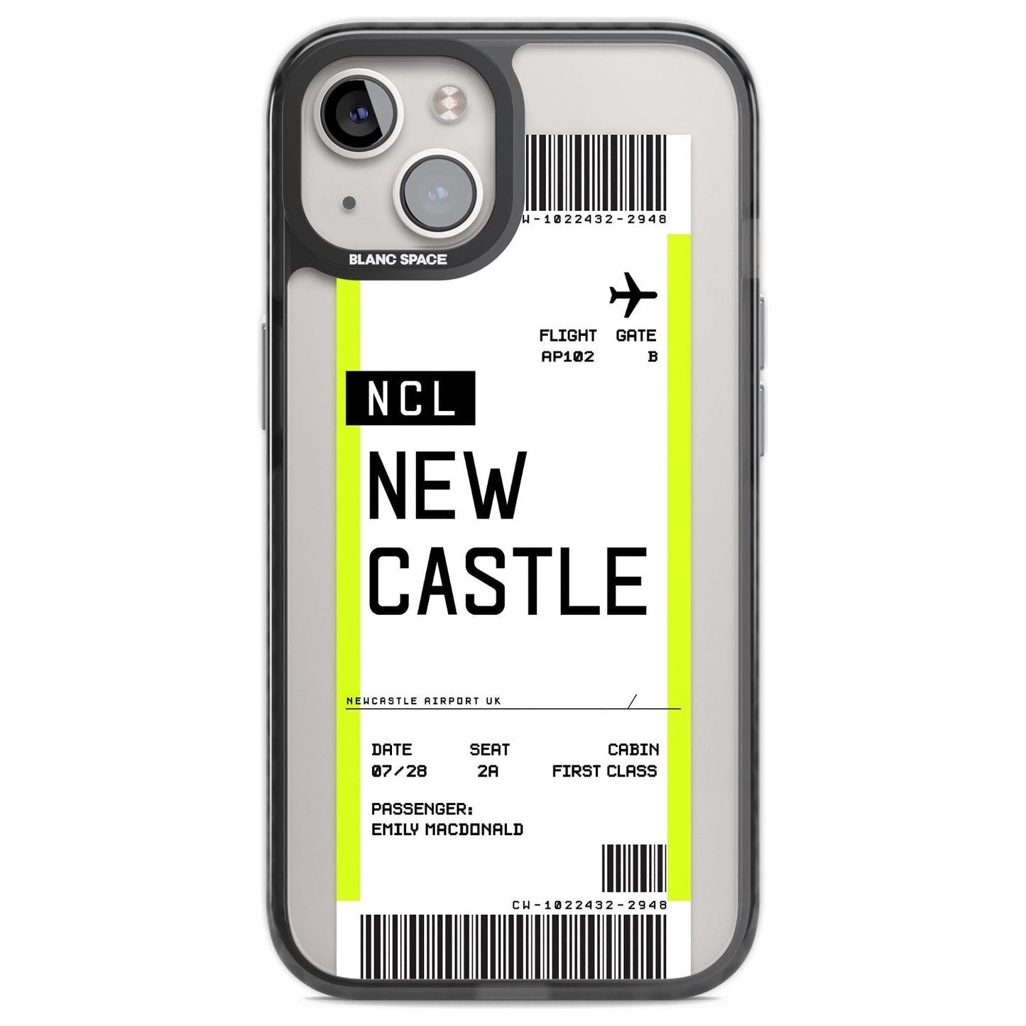 Personalised Newcastle Boarding Pass