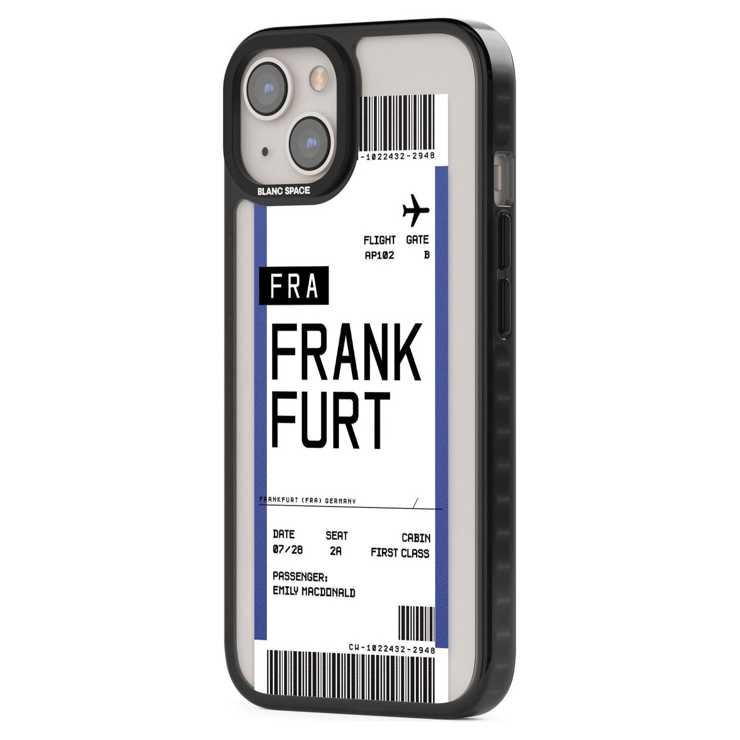 Personalised Frankfurt Boarding Pass