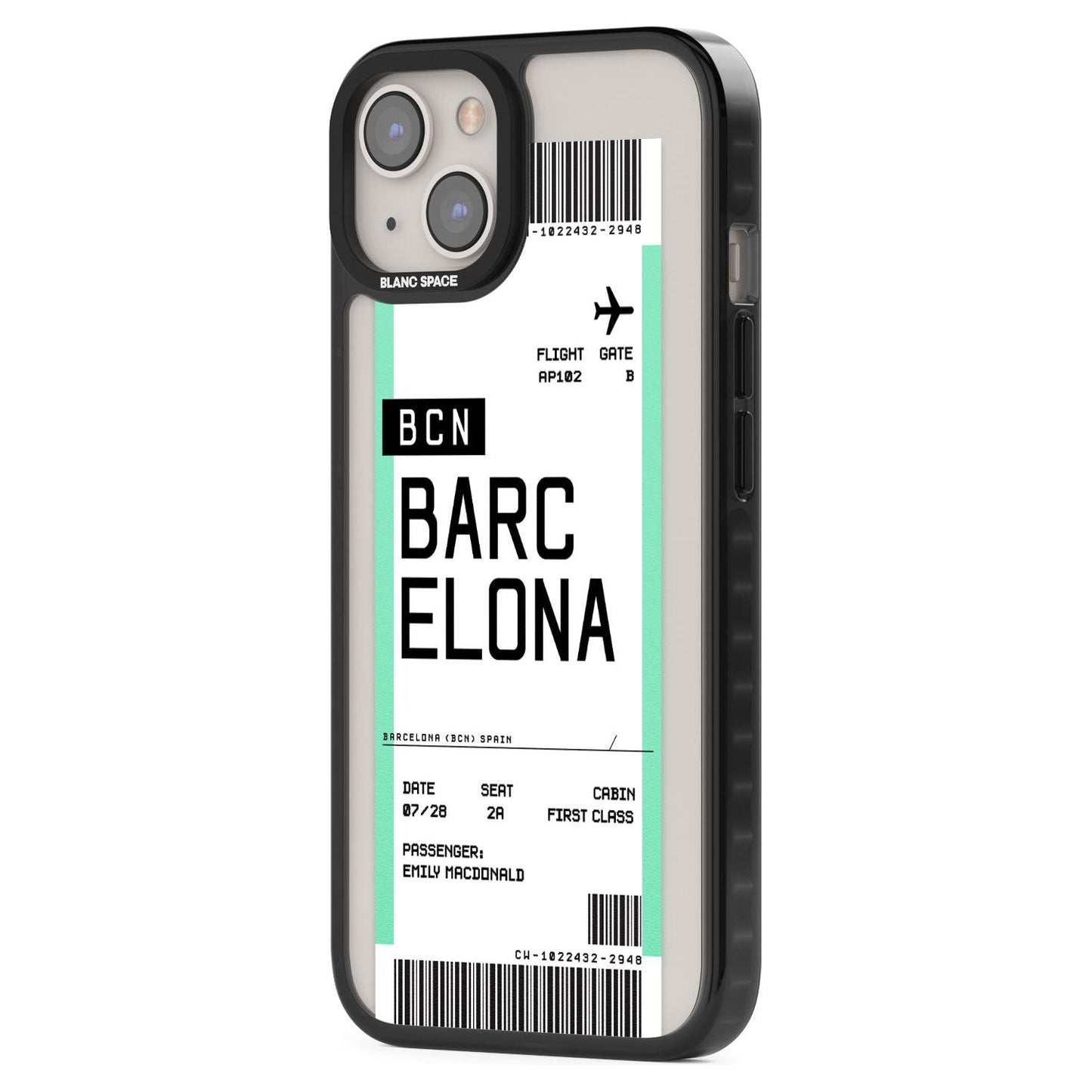 Personalised Barcelona Boarding Pass