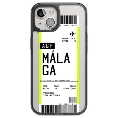 Personalised Málaga Boarding Pass