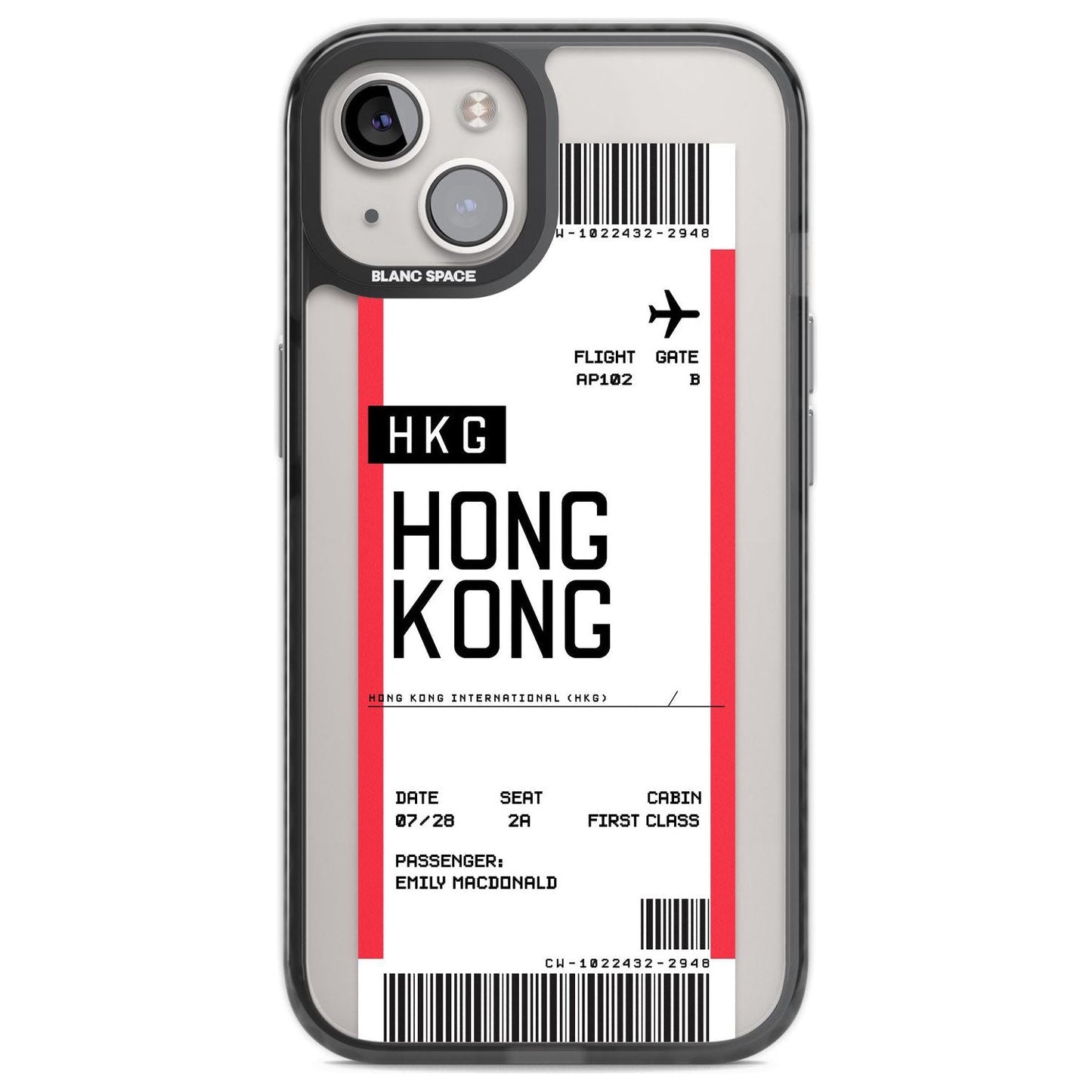 Personalised Hong Kong Boarding Pass