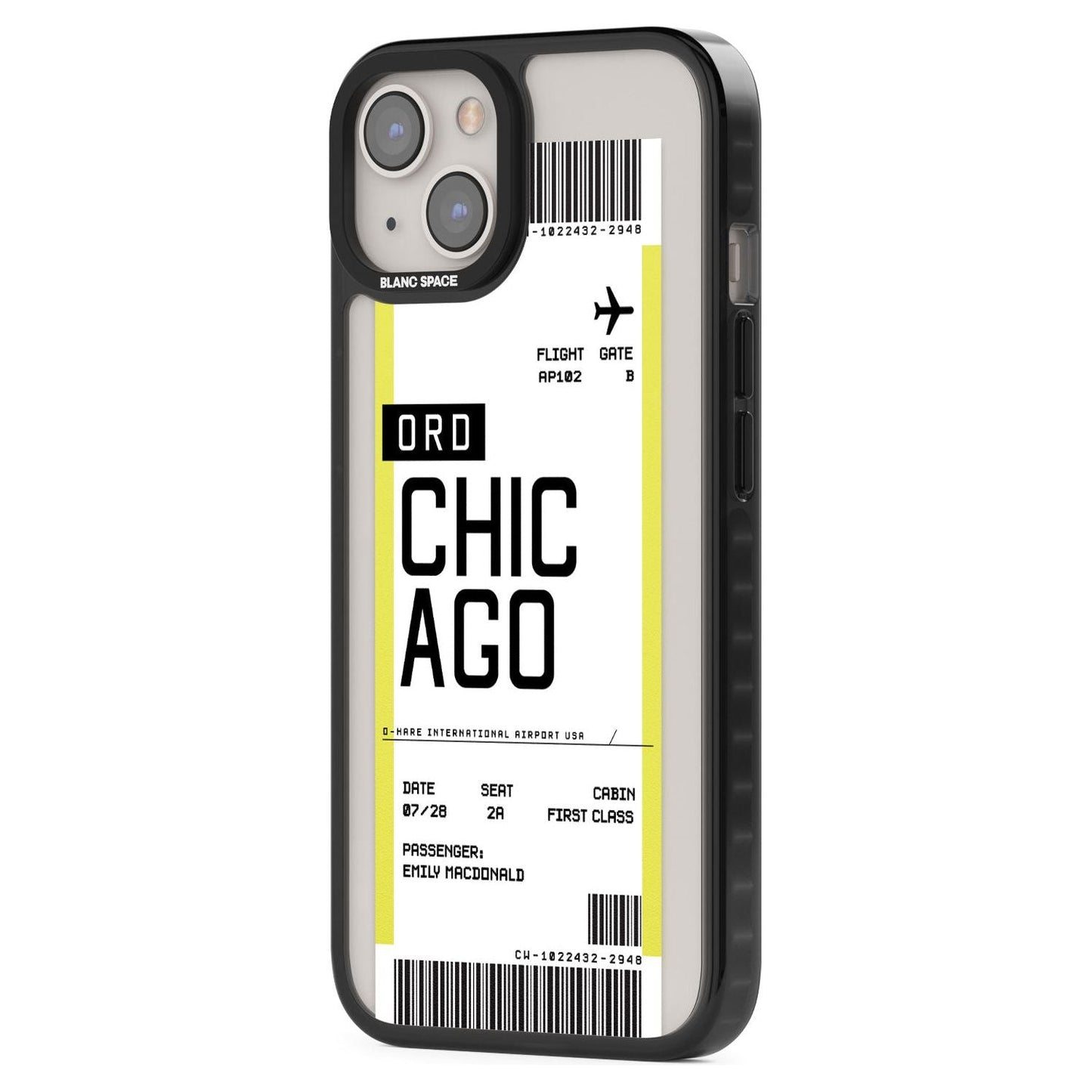 Personalised Chicago Boarding Pass
