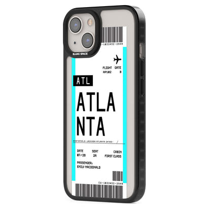 Personalisierte Atlanta-Bordkarte