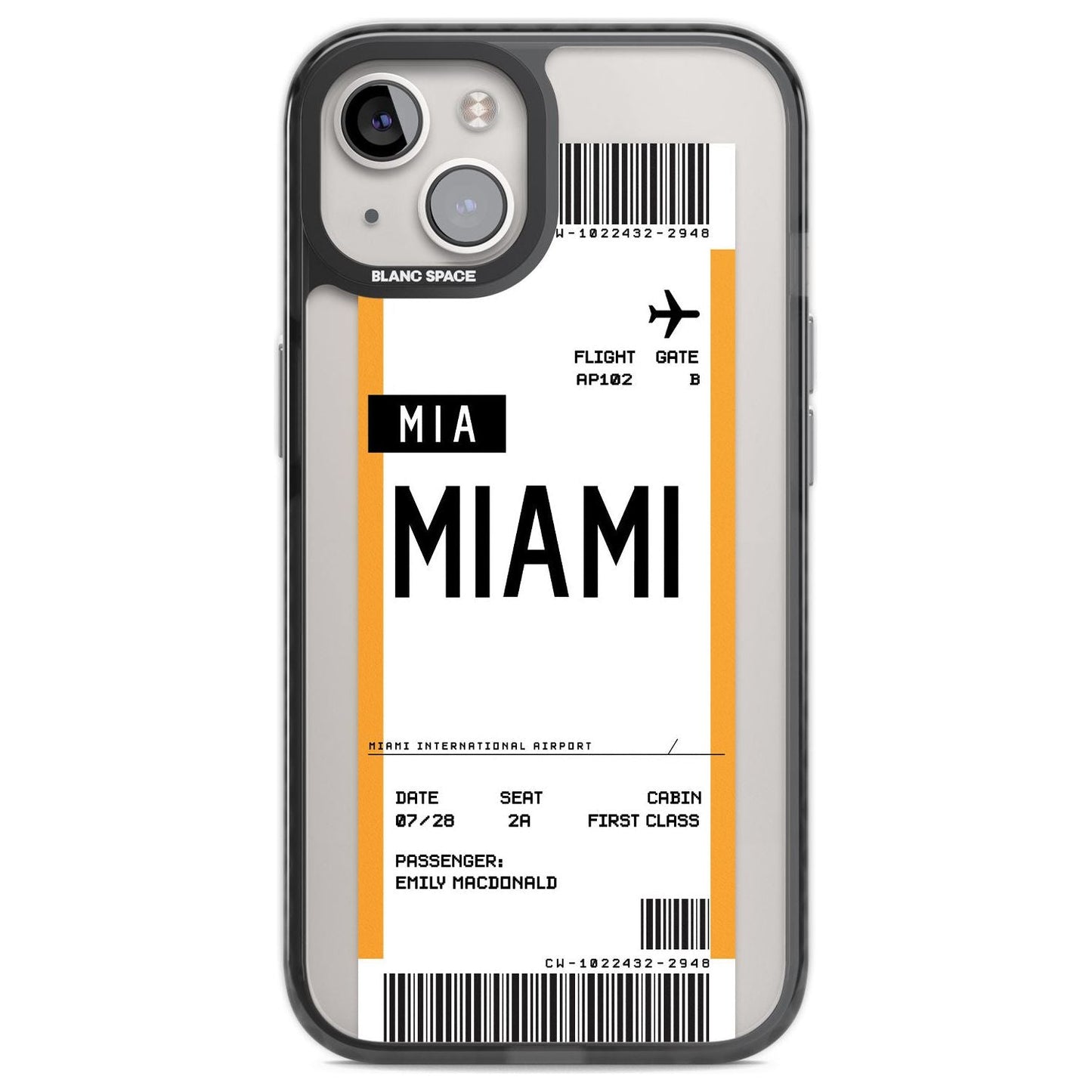 Personalised Miami Boarding Pass