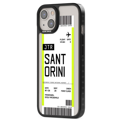 Personalisierte Bordkarte für Santorini