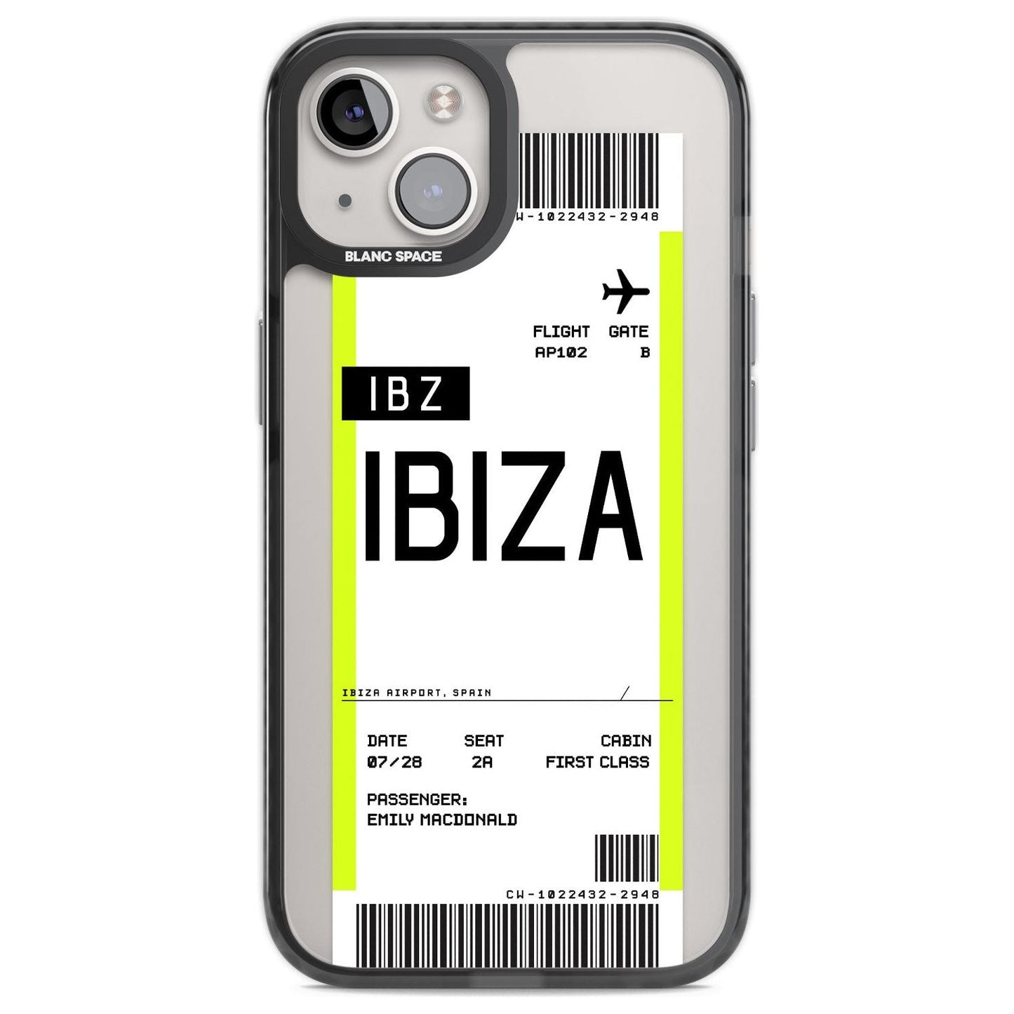 Personalised Ibiza Boarding Pass