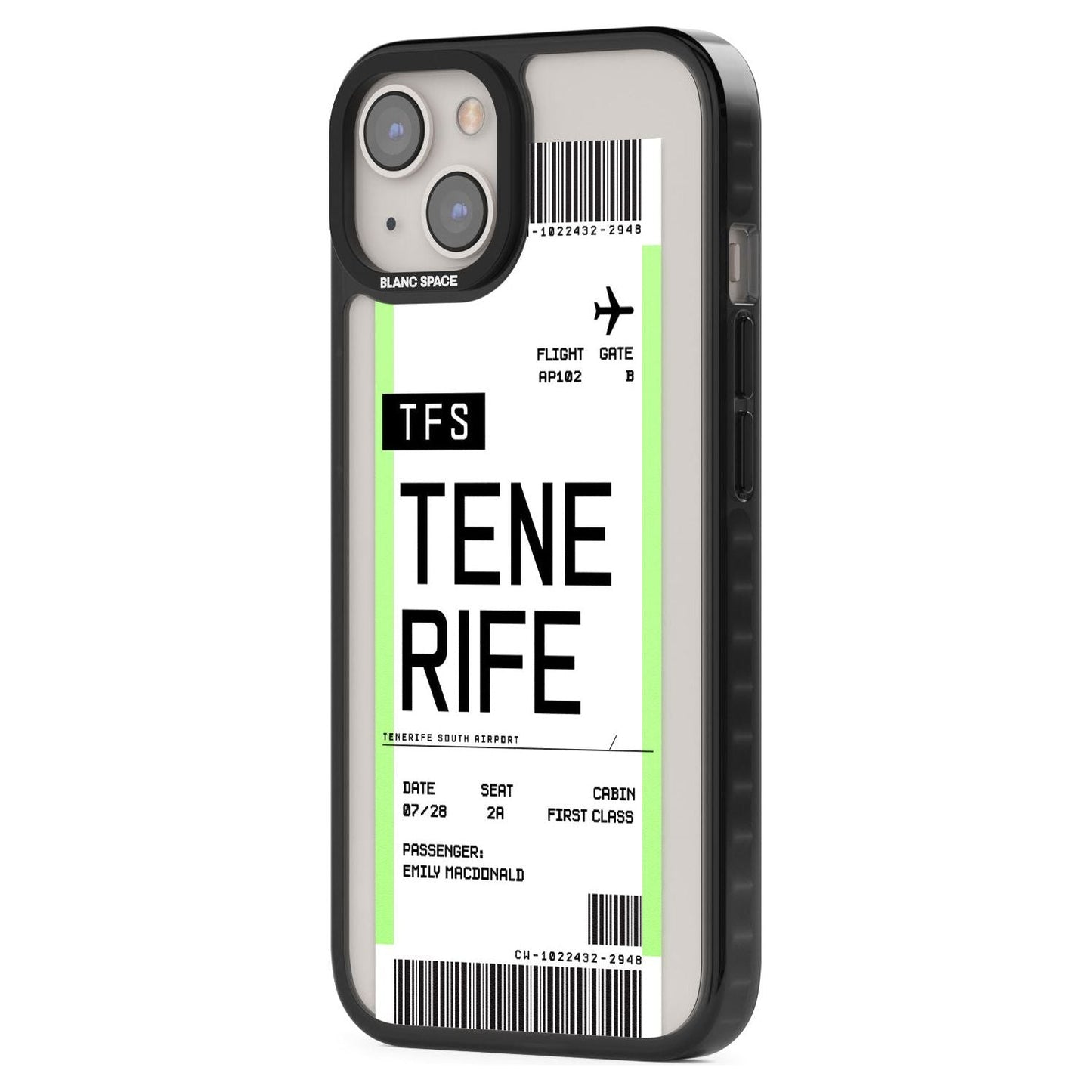 Personalised Tenerife Boarding Pass