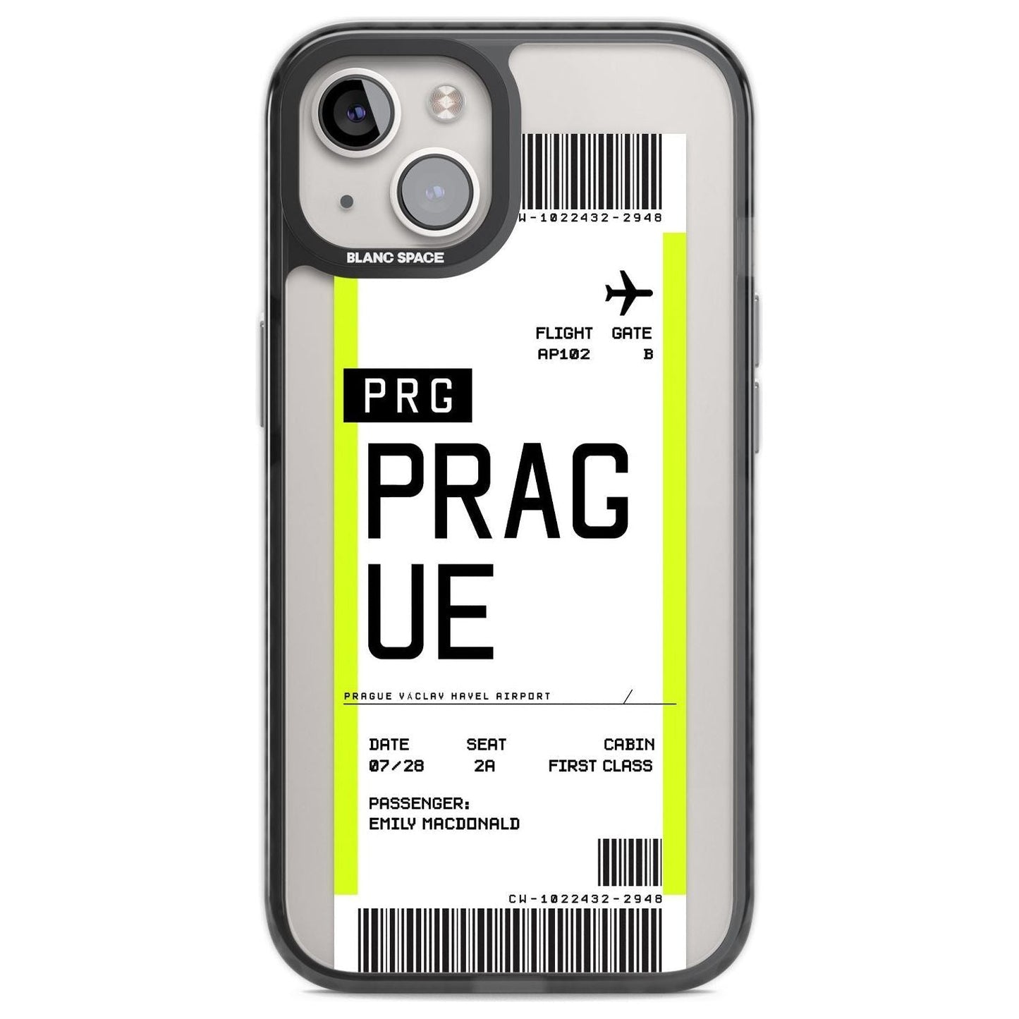 Personalised Prague Boarding Pass
