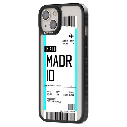 Personalised Madrid Boarding Pass
