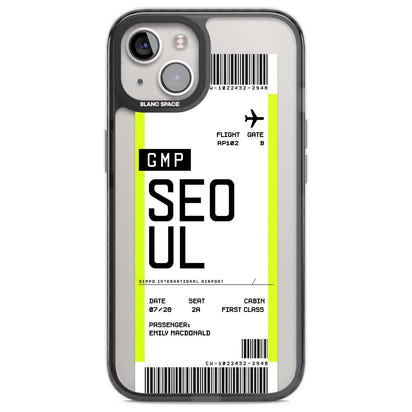 Personalised Seoul Boarding Pass