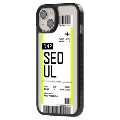 Personalised Seoul Boarding Pass
