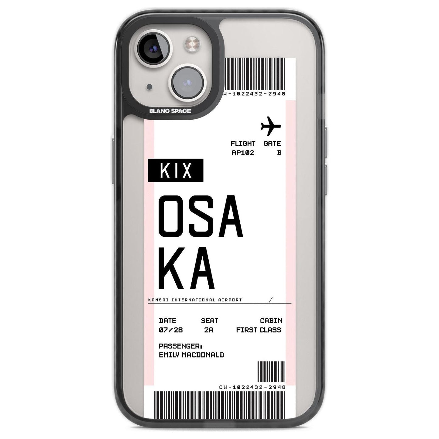 Personalised Osaka Boarding Pass